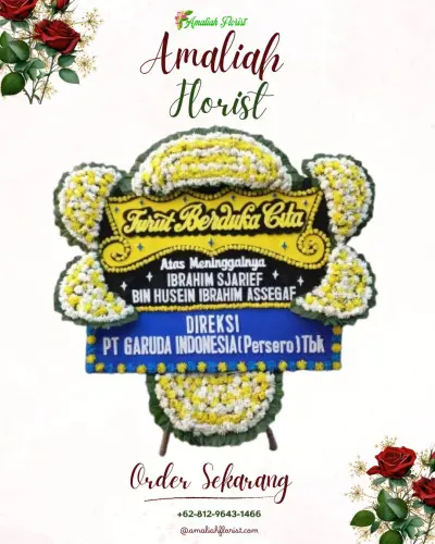 Papan Bunga Duka di Cihampelas